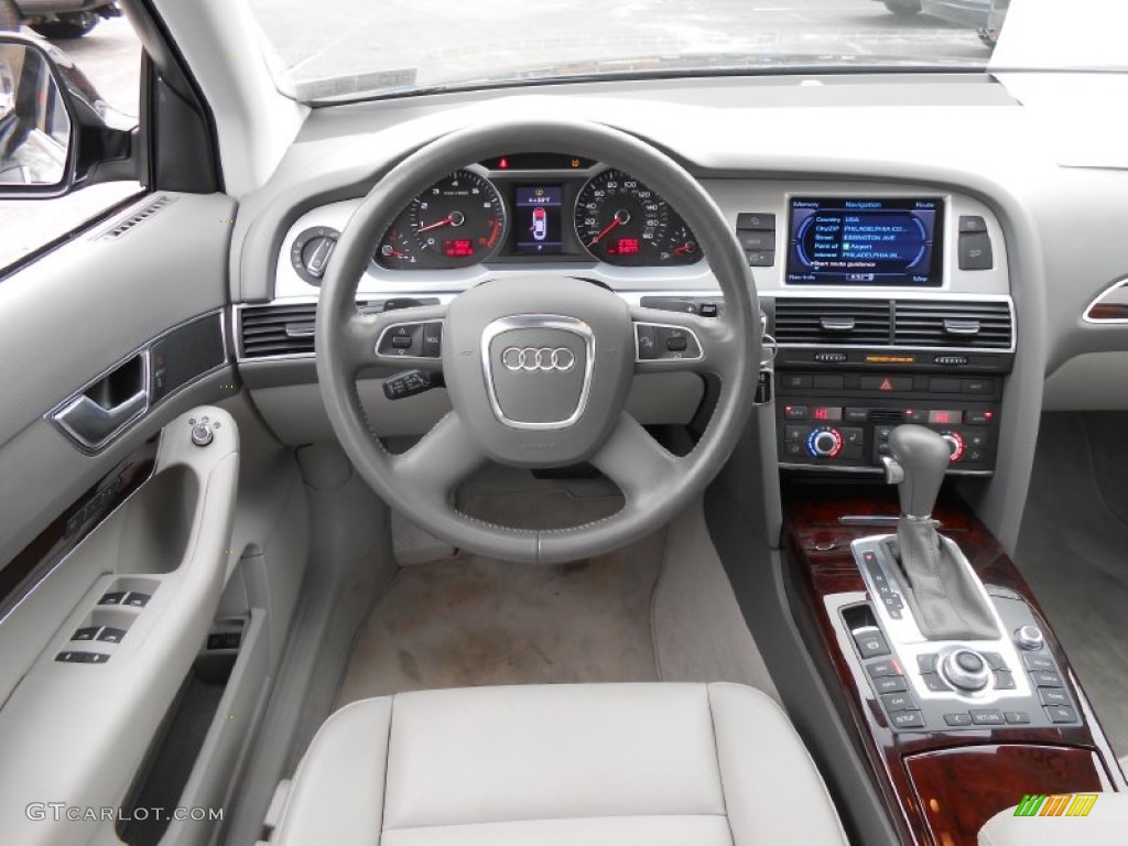 2010 Audi A6 3.0 TFSI quattro Sedan Light Gray Dashboard Photo #76302857
