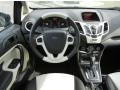 Arctic White Leather 2013 Ford Fiesta Titanium Sedan Dashboard