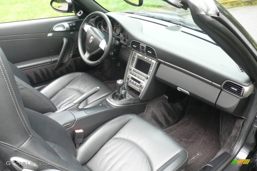 2005 911 Carrera Cabriolet - Atlas Grey Metallic / Black photo #15