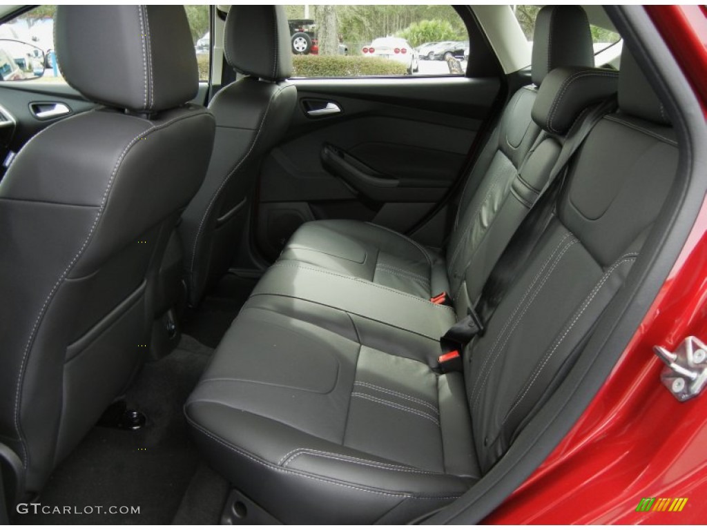 Charcoal Black Interior 2013 Ford Focus Titanium Hatchback Photo #76304309