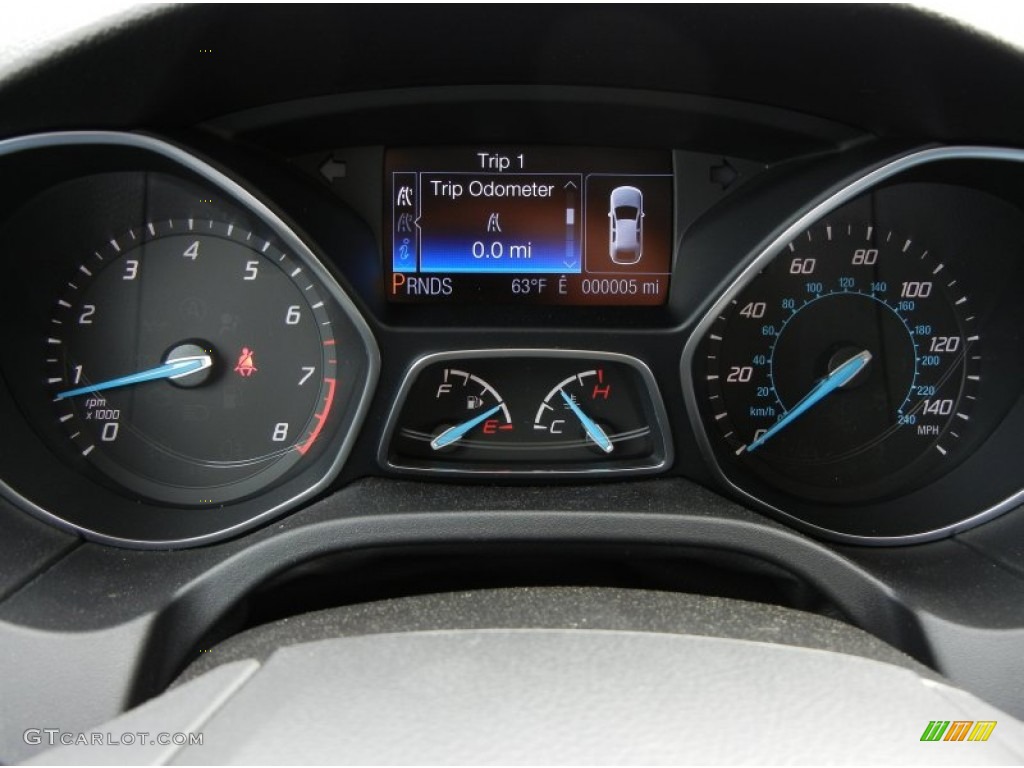 2013 Ford Focus Titanium Hatchback Gauges Photo #76304340