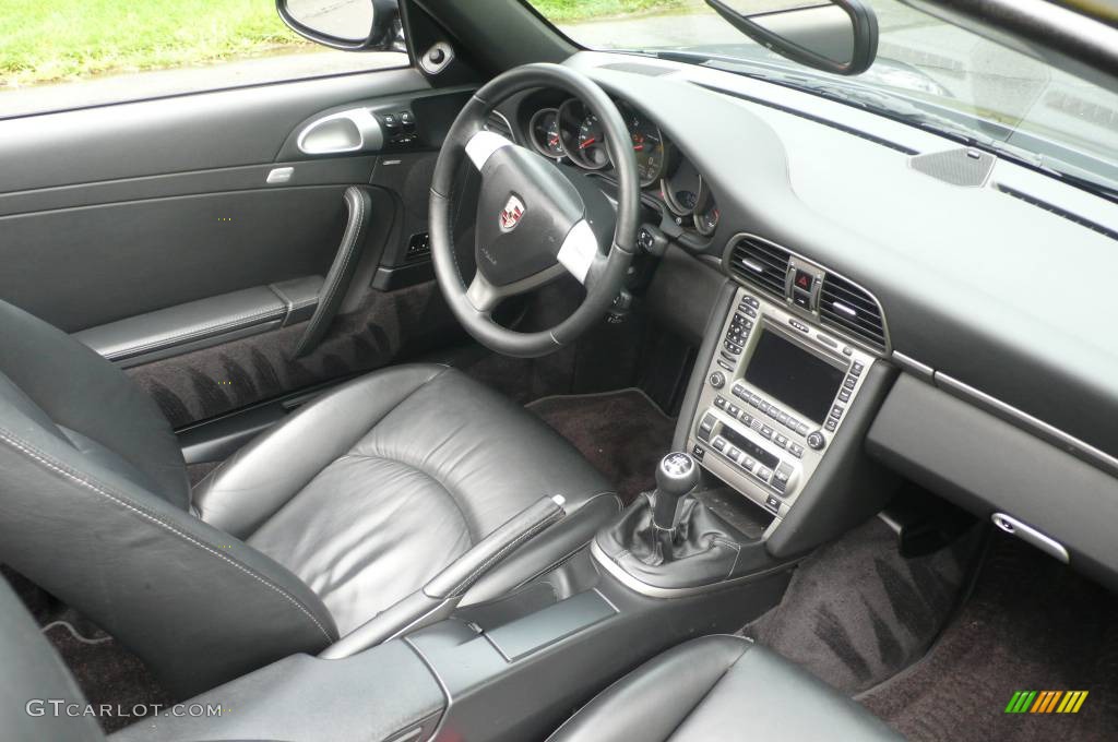 2005 911 Carrera Cabriolet - Atlas Grey Metallic / Black photo #17