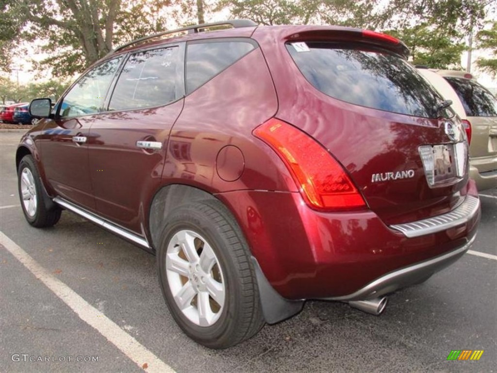 2006 Murano SL - Sunset Red Pearl Metallic / Cafe Latte photo #2