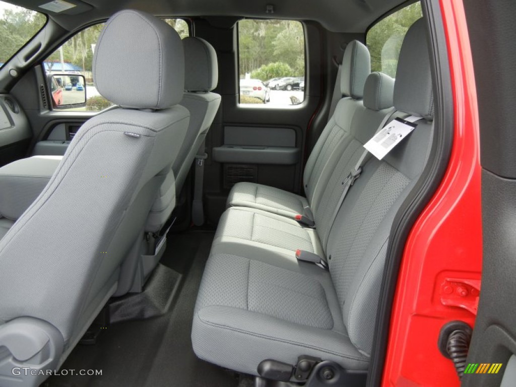 Steel Gray Interior 2013 Ford F150 STX SuperCab Photo #76304975