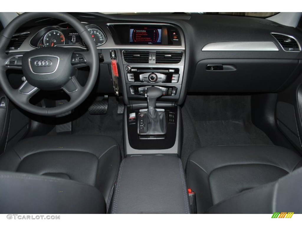 2013 Audi A4 2.0T Sedan Black Dashboard Photo #76305094