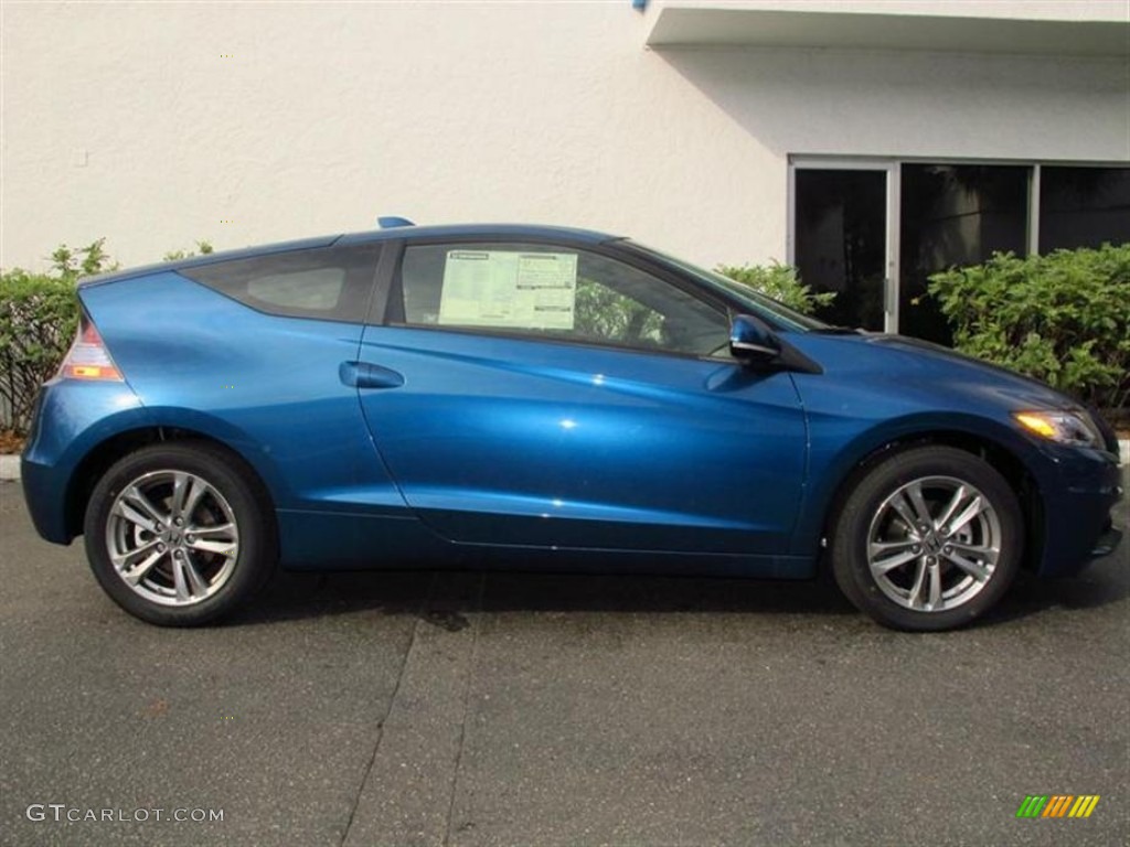 North Shore Blue Pearl 2013 Honda CR-Z EX Sport Hybrid Exterior Photo #76305224