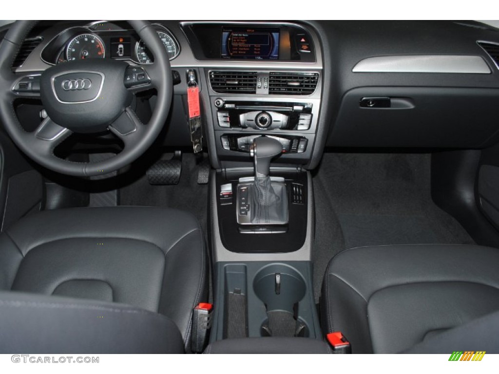 2013 Audi A4 2.0T Sedan Black Dashboard Photo #76305587