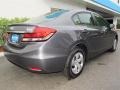 2013 Polished Metal Metallic Honda Civic LX Sedan  photo #3