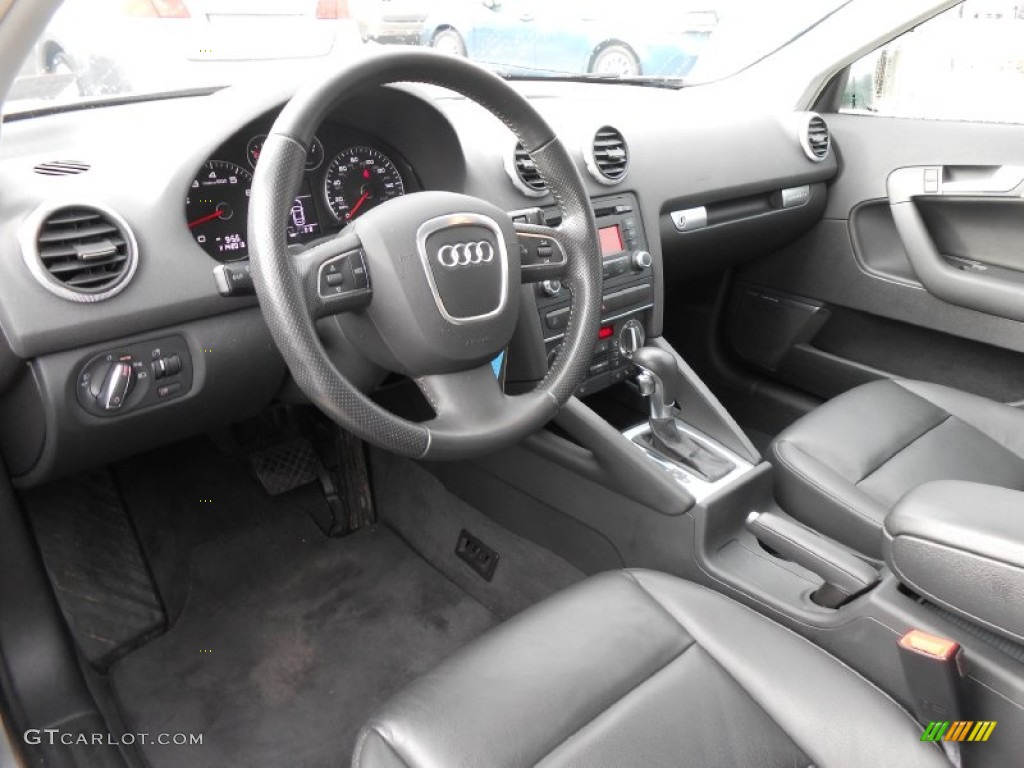 Black Interior 2009 Audi A3 2.0T quattro Photo #76306370