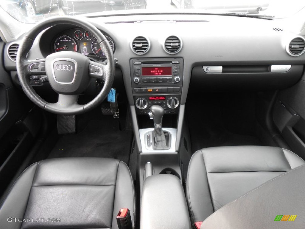 2009 Audi A3 2.0T quattro Black Dashboard Photo #76306550