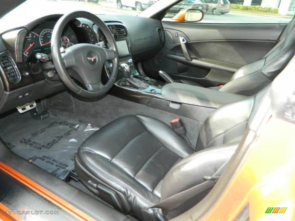 2007 Corvette Coupe - Atomic Orange Metallic / Ebony photo #12