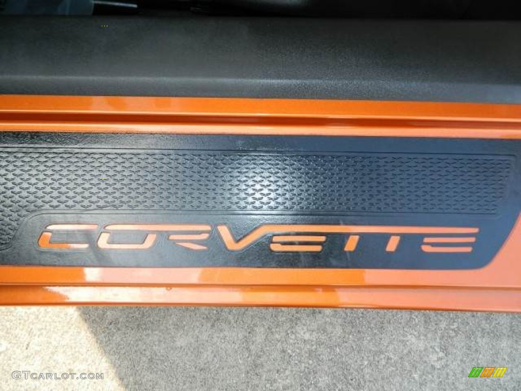 2007 Corvette Coupe - Atomic Orange Metallic / Ebony photo #13