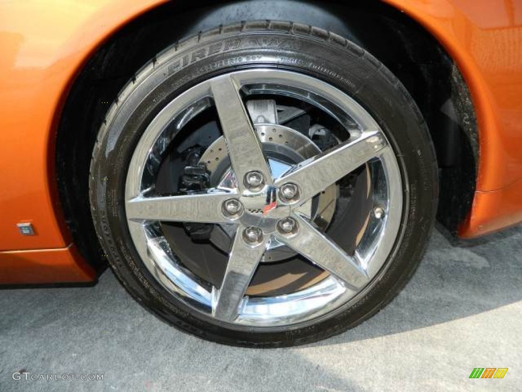 2007 Corvette Coupe - Atomic Orange Metallic / Ebony photo #28