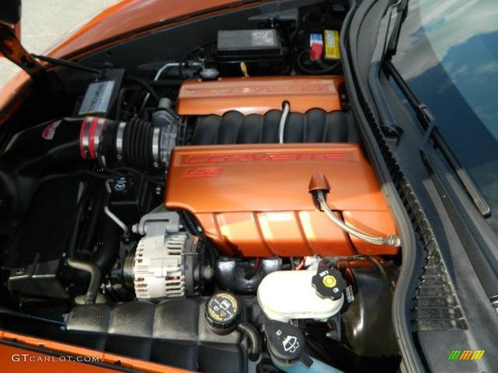 2007 Corvette Coupe - Atomic Orange Metallic / Ebony photo #30