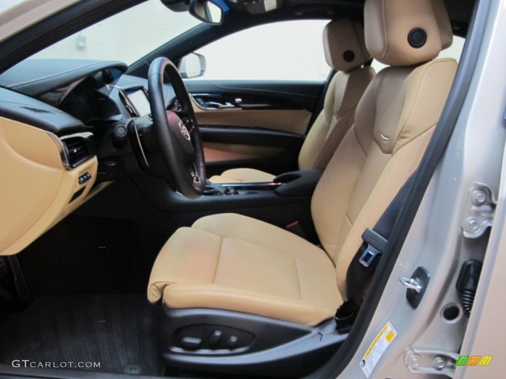 Caramel/Jet Black Accents Interior 2013 Cadillac ATS 2.0L Turbo Premium Photo #76307372