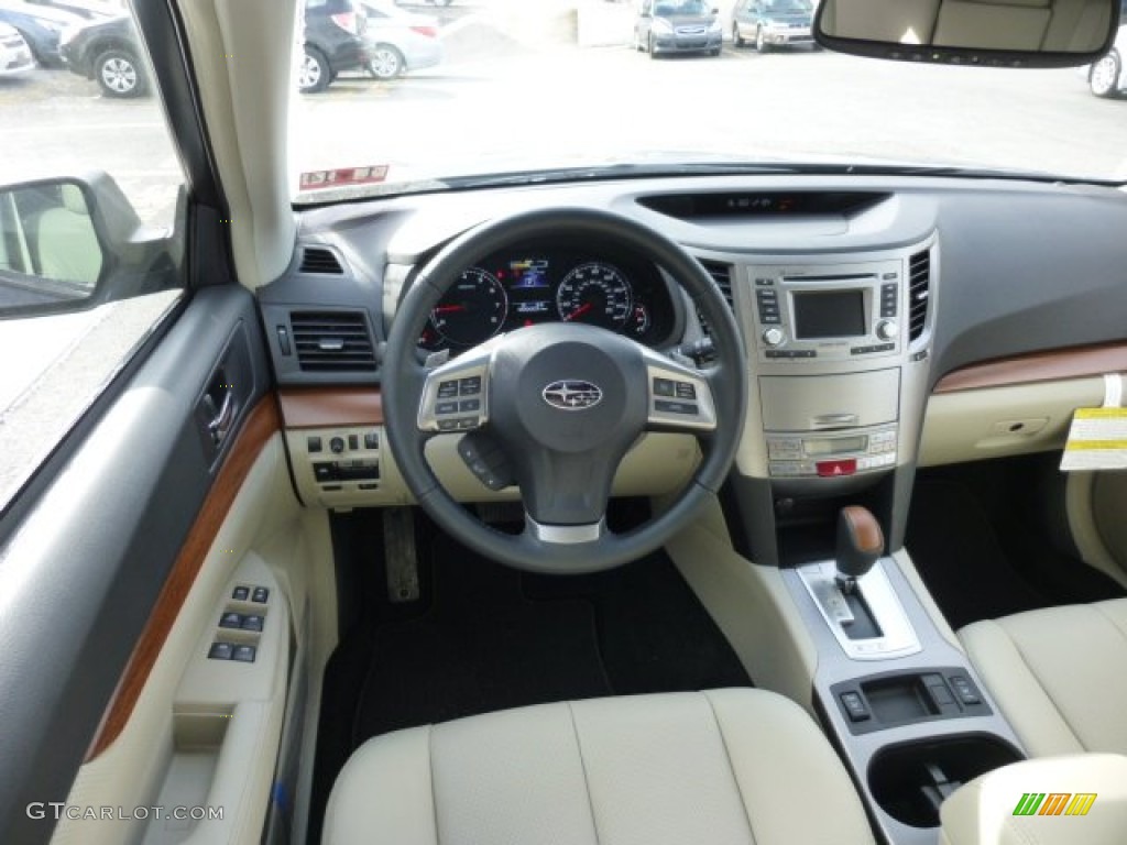 2013 Subaru Outback 2.5i Limited Warm Ivory Leather Dashboard Photo #76307963