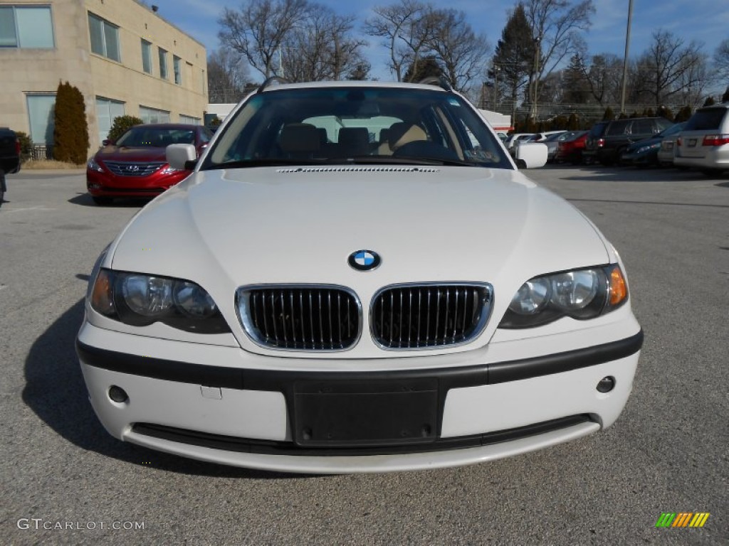 2004 3 Series 325i Wagon - Alpine White / Sand photo #2