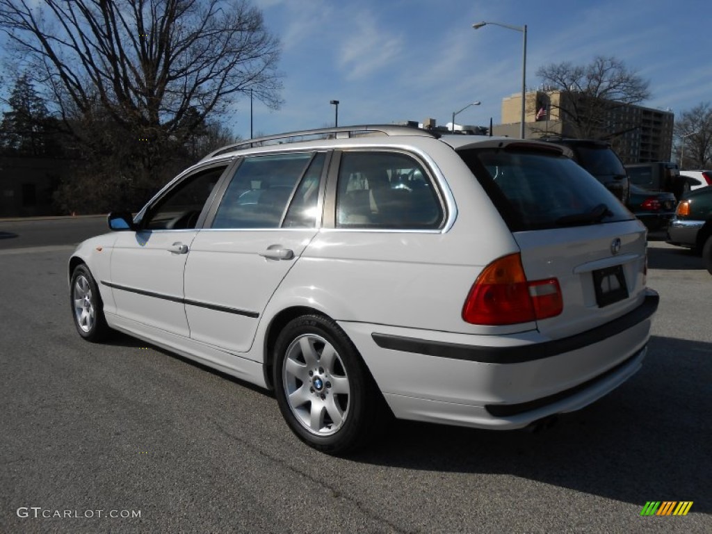 2004 3 Series 325i Wagon - Alpine White / Sand photo #7