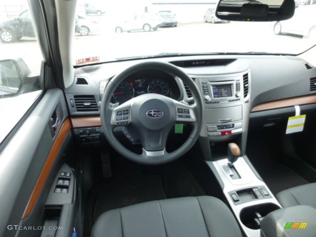 2013 Subaru Outback 2.5i Limited Off Black Leather Dashboard Photo #76308290