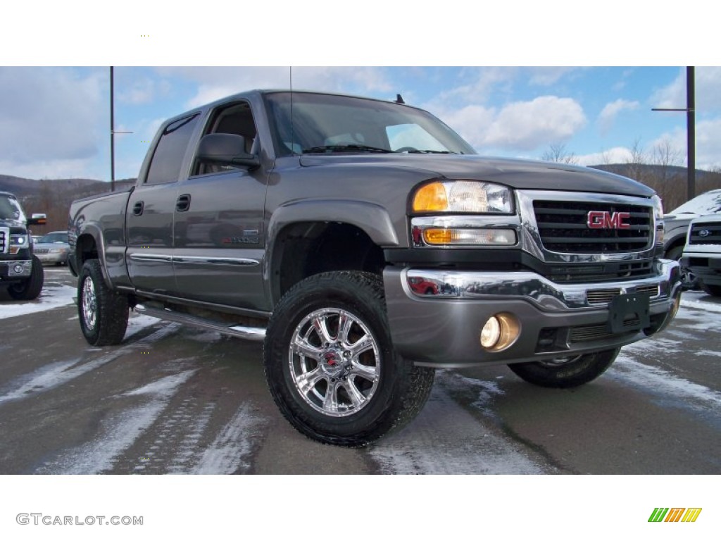 2006 Sierra 2500HD SLT Crew Cab 4x4 - Steel Gray Metallic / Pewter photo #20