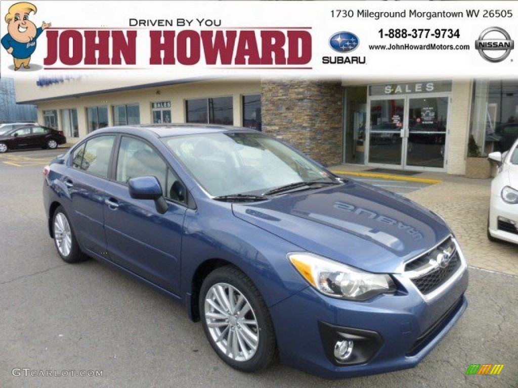 2013 Impreza 2.0i Limited 4 Door - Marine Blue Pearl / Black photo #1