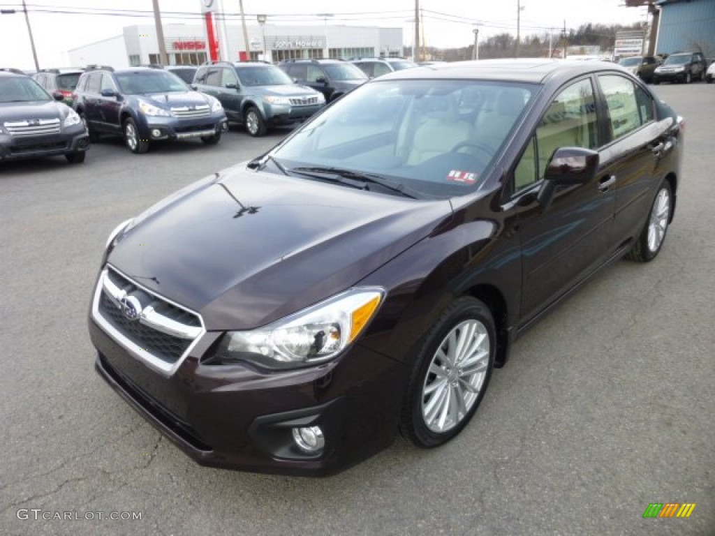 Deep Cherry Red Pearl 2013 Subaru Impreza 2.0i Limited 4 Door Exterior Photo #76309001