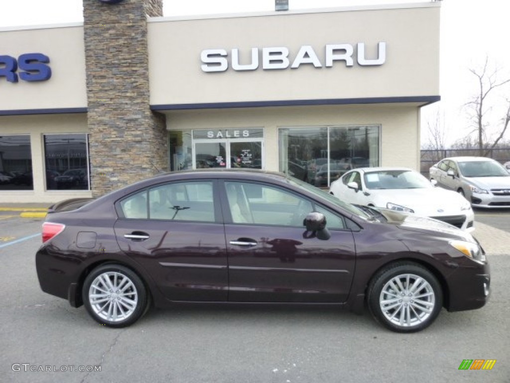 Deep Cherry Red Pearl 2013 Subaru Impreza 2.0i Limited 4 Door Exterior Photo #76309064