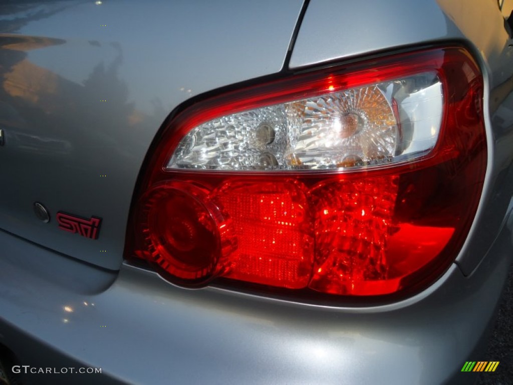 2005 Impreza WRX STi - Crystal Grey Metallic / Black/Blue Ecsaine photo #36