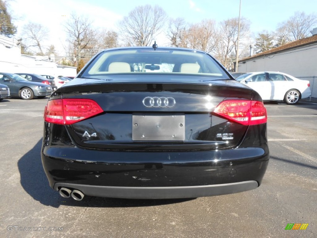 2011 A4 2.0T quattro Sedan - Brilliant Black / Cardamom Beige photo #6