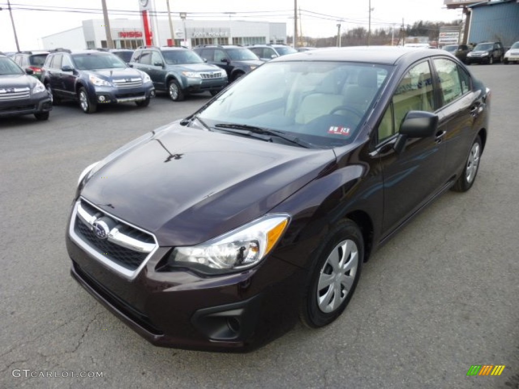 Deep Cherry Red Pearl 2013 Subaru Impreza 2.0i 4 Door Exterior Photo #76309883