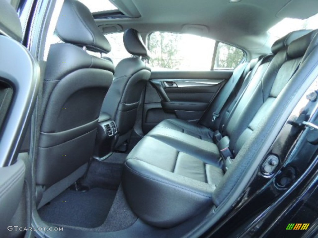 Ebony Black Interior 2011 Acura TL 3.5 Photo #76310943