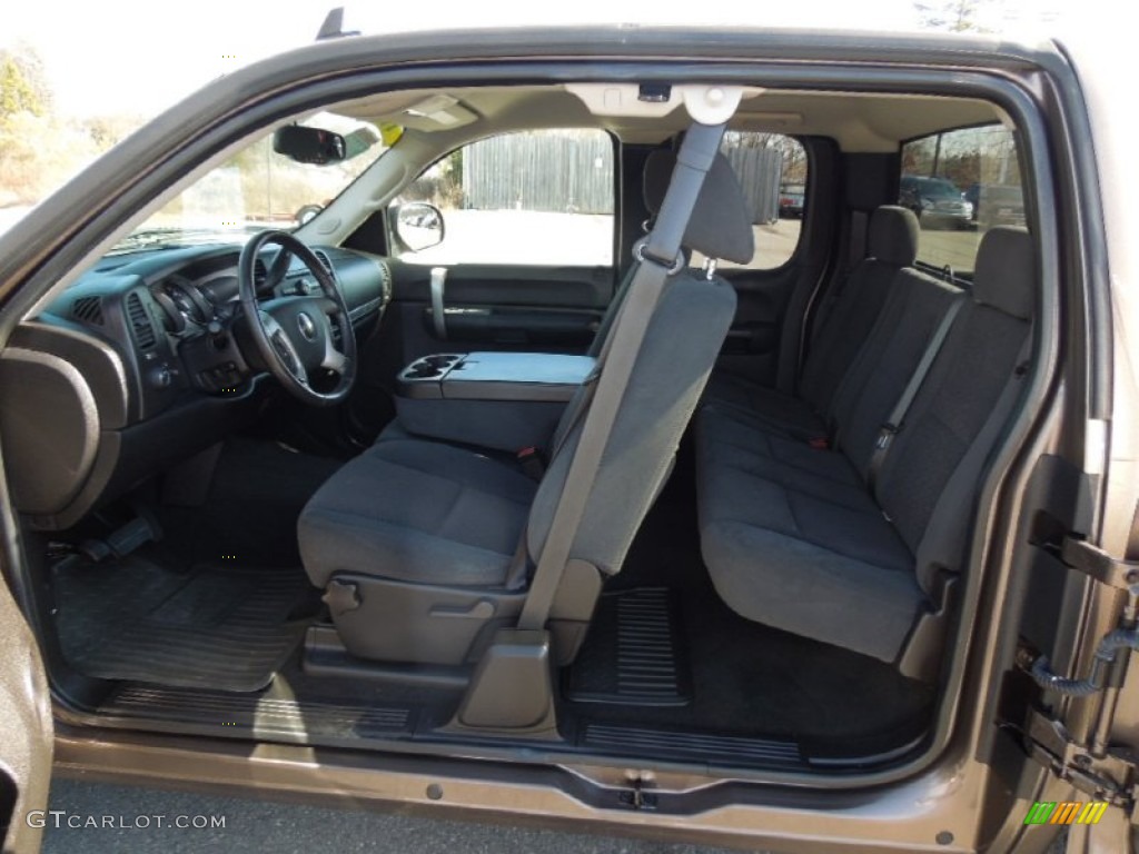 Ebony Black Interior 2007 Chevrolet Silverado 1500 LT Z71 Extended Cab 4x4 Photo #76311432