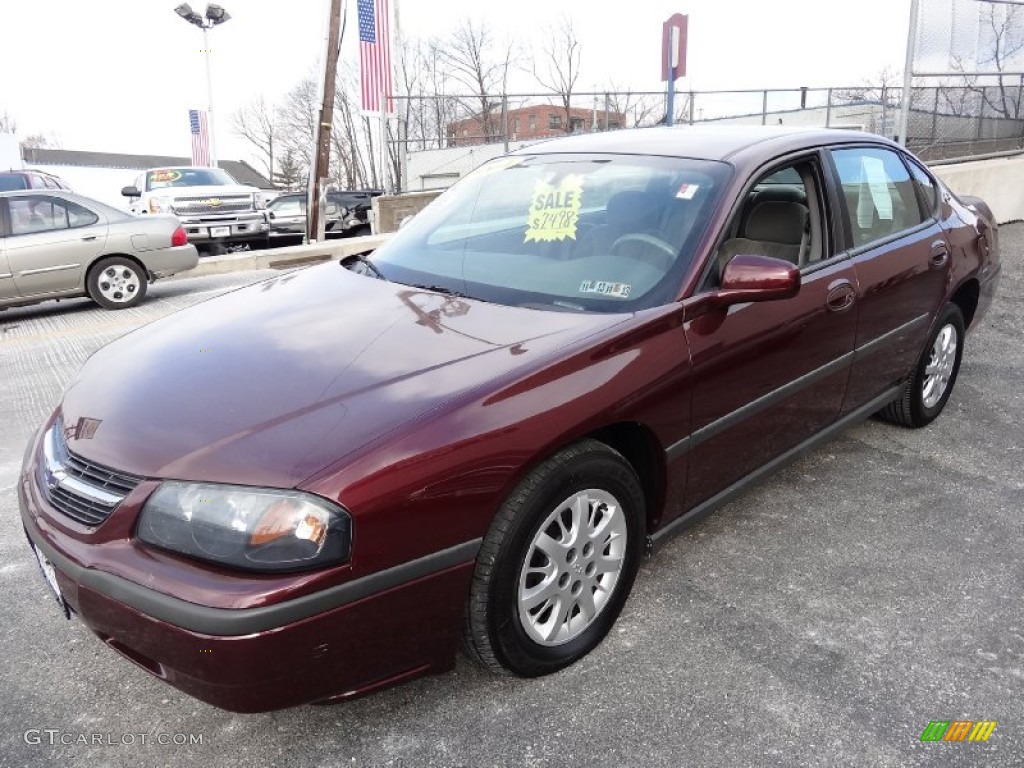 Berry Red Metallic 2004 Chevrolet Impala Standard Impala Model Exterior Photo #76311554