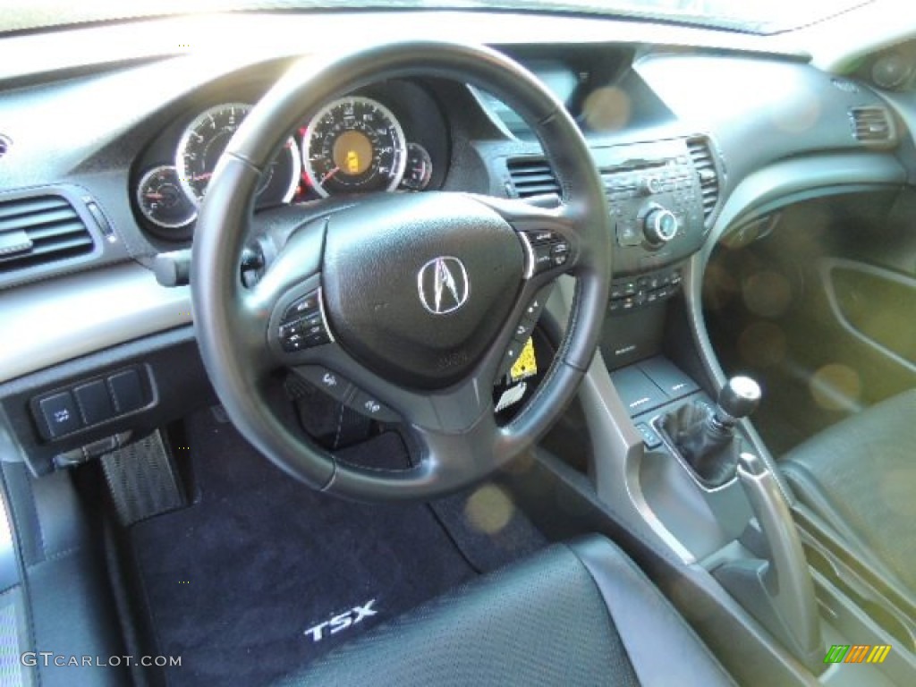 Ebony Interior 2010 Acura TSX Sedan Photo #76311693