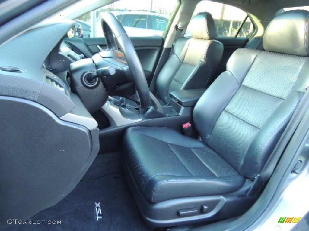 Ebony Interior 2010 Acura TSX Sedan Photo #76311728