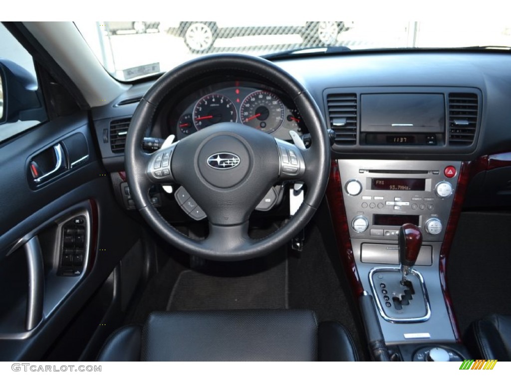 2009 Subaru Legacy 2.5 GT Limited Off Black Steering Wheel Photo #76311816
