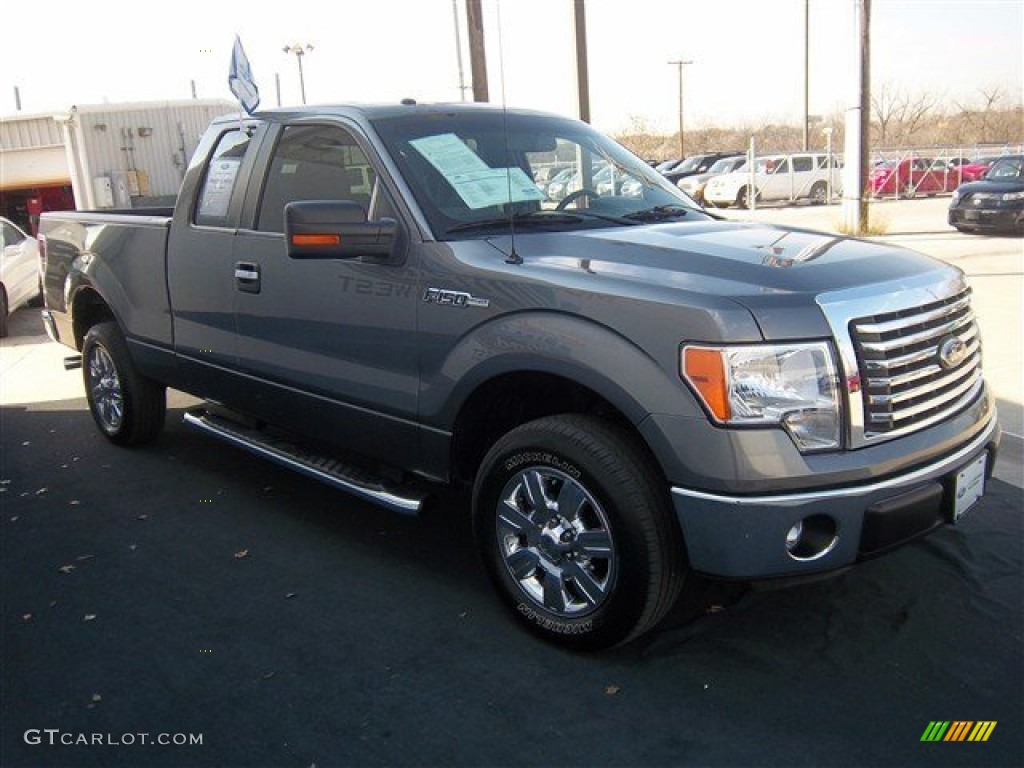 2011 F150 XLT SuperCab - Sterling Grey Metallic / Steel Gray photo #3