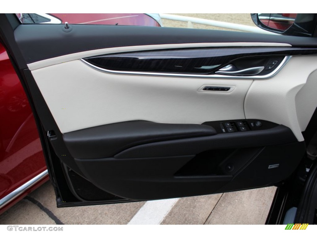 2013 Cadillac XTS Platinum FWD Jet Black/Light Wheat Opus Full Leather Door Panel Photo #76313723