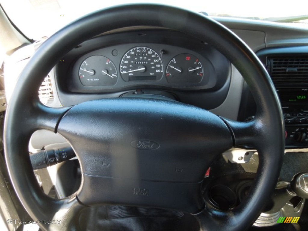 1998 Ford Ranger Sport Regular Cab Medium Graphite Steering Wheel Photo #76314525