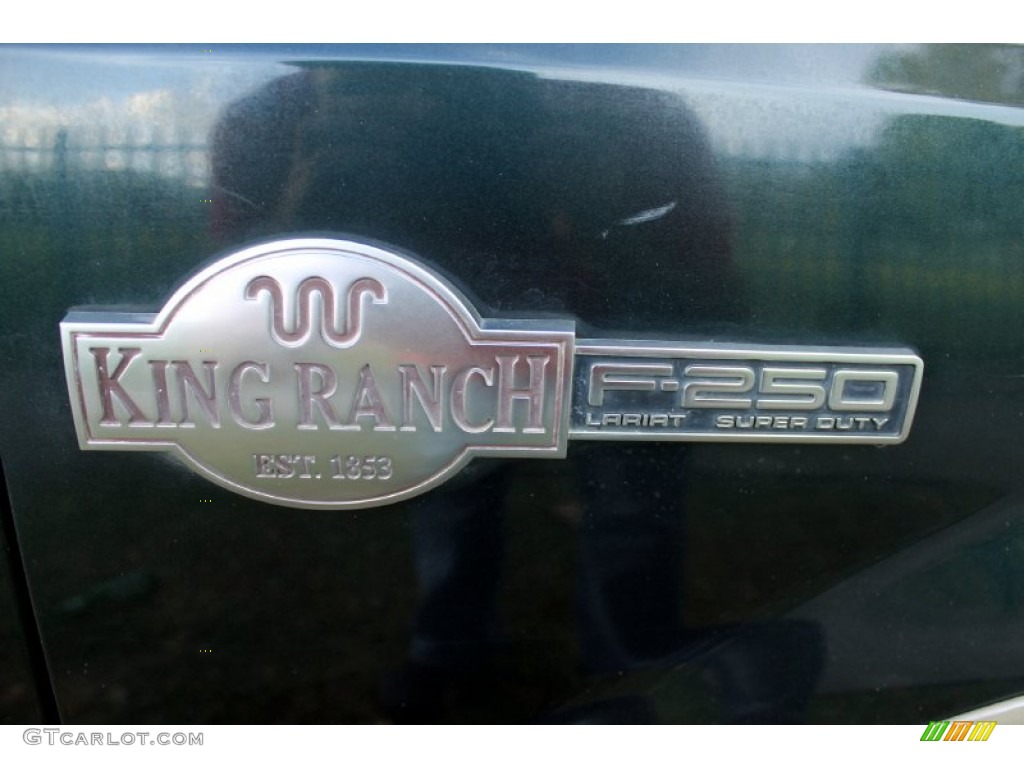 2005 F250 Super Duty King Ranch Crew Cab 4x4 - Dark Green Satin Metallic / Castano Brown Leather photo #99