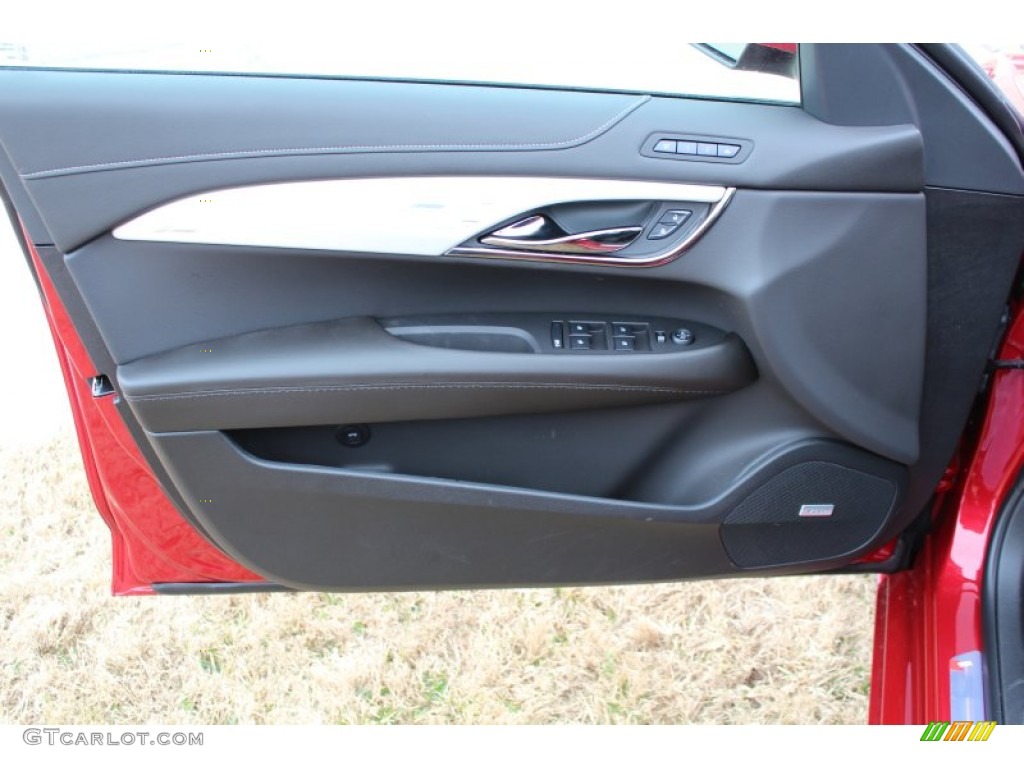 2013 Cadillac ATS 3.6L Performance Jet Black/Jet Black Accents Door Panel Photo #76316407