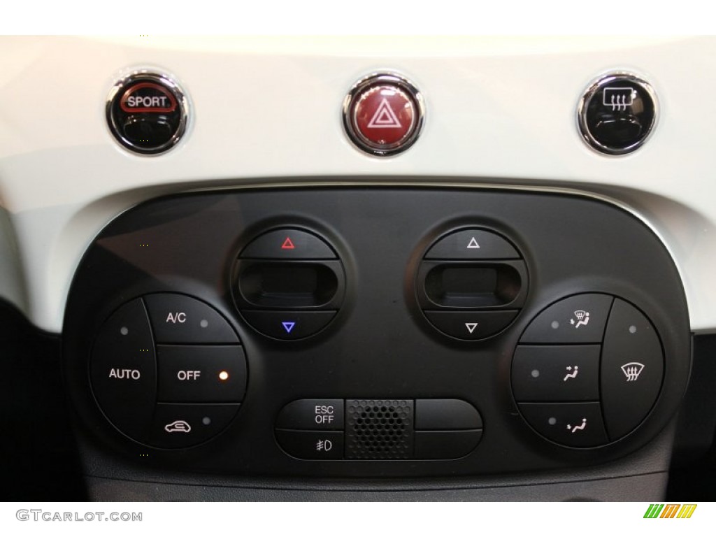 2012 Fiat 500 Sport Controls Photo #76317329