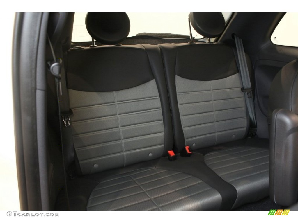 2012 Fiat 500 Sport Rear Seat Photo #76317442