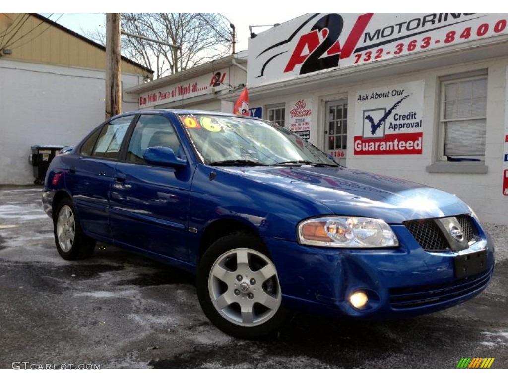 2006 Sentra 1.8 S - Sapphire Blue Metallic / Charcoal photo #1