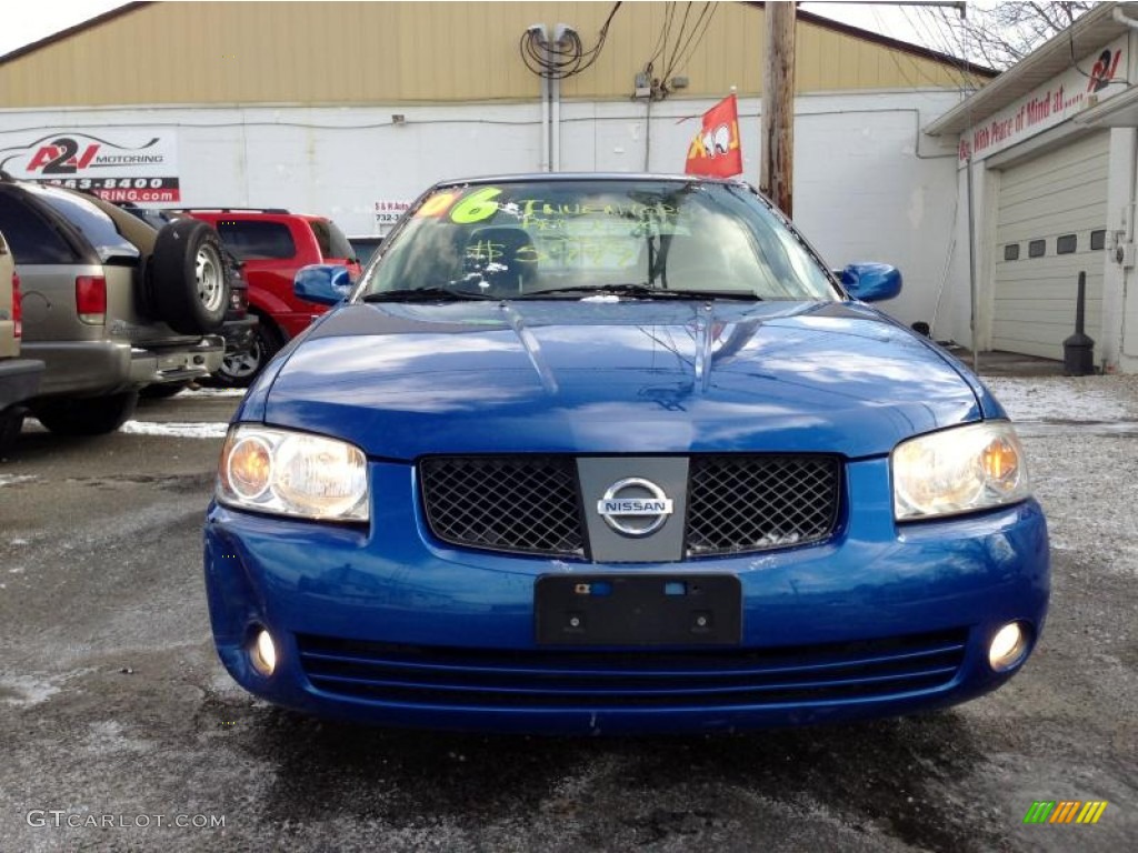 2006 Sentra 1.8 S - Sapphire Blue Metallic / Charcoal photo #2