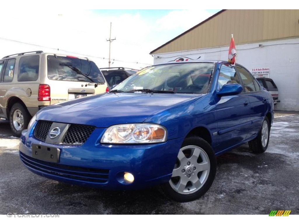 2006 Sentra 1.8 S - Sapphire Blue Metallic / Charcoal photo #3