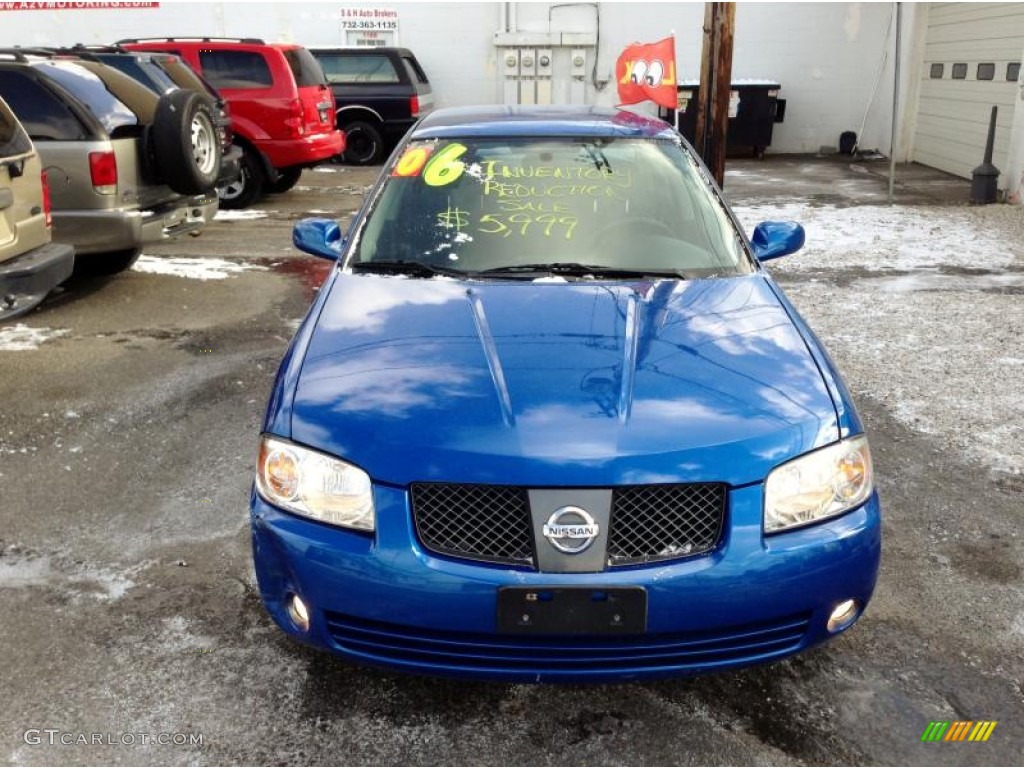2006 Sentra 1.8 S - Sapphire Blue Metallic / Charcoal photo #7