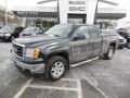 2010 Carbon Black Metallic GMC Sierra 1500 SLE Extended Cab 4x4  photo #2