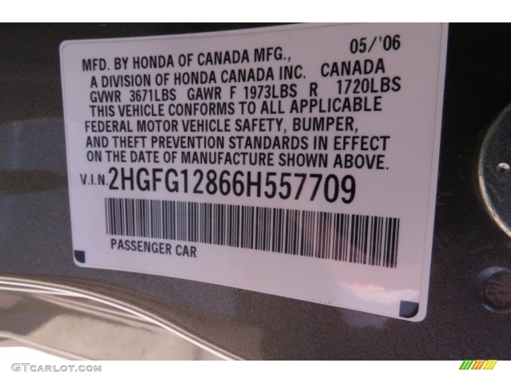2006 Civic EX Coupe - Sparkle Gray Pearl / Gray photo #7