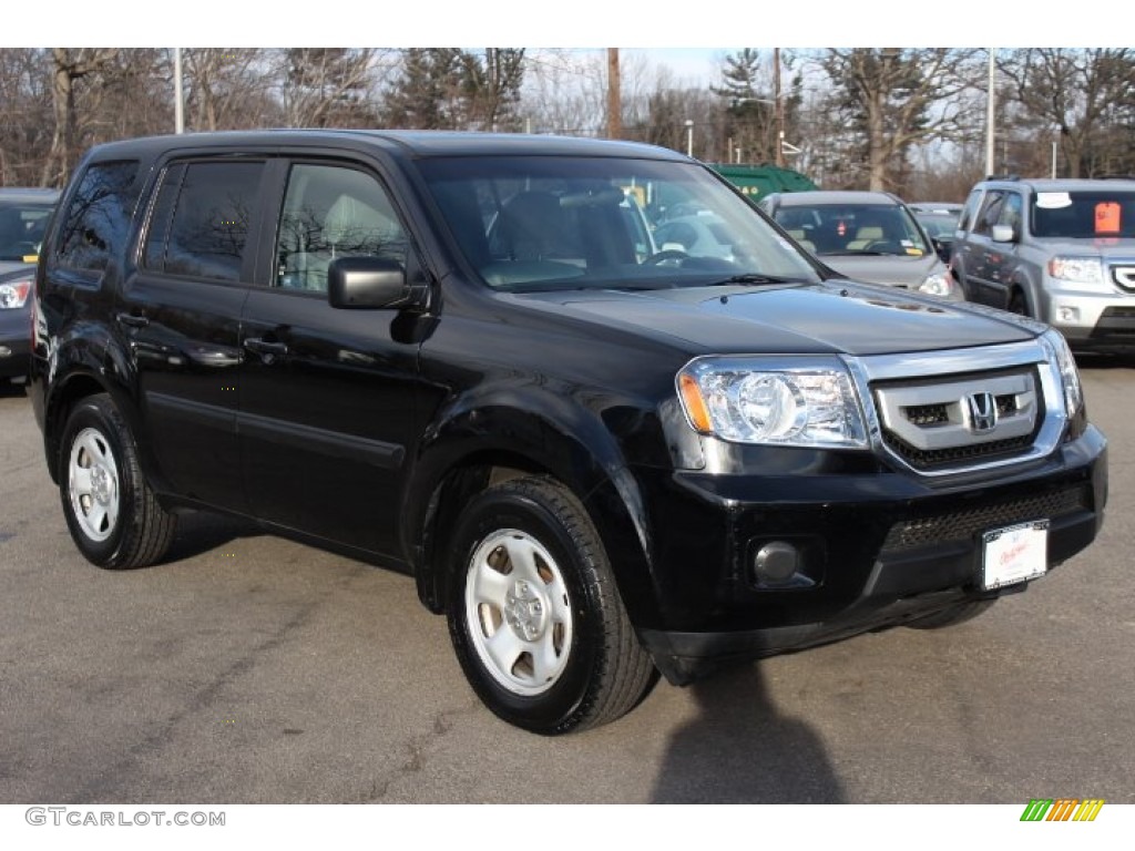 Crystal Black Pearl 2011 Honda Pilot LX 4WD Exterior Photo #76320434